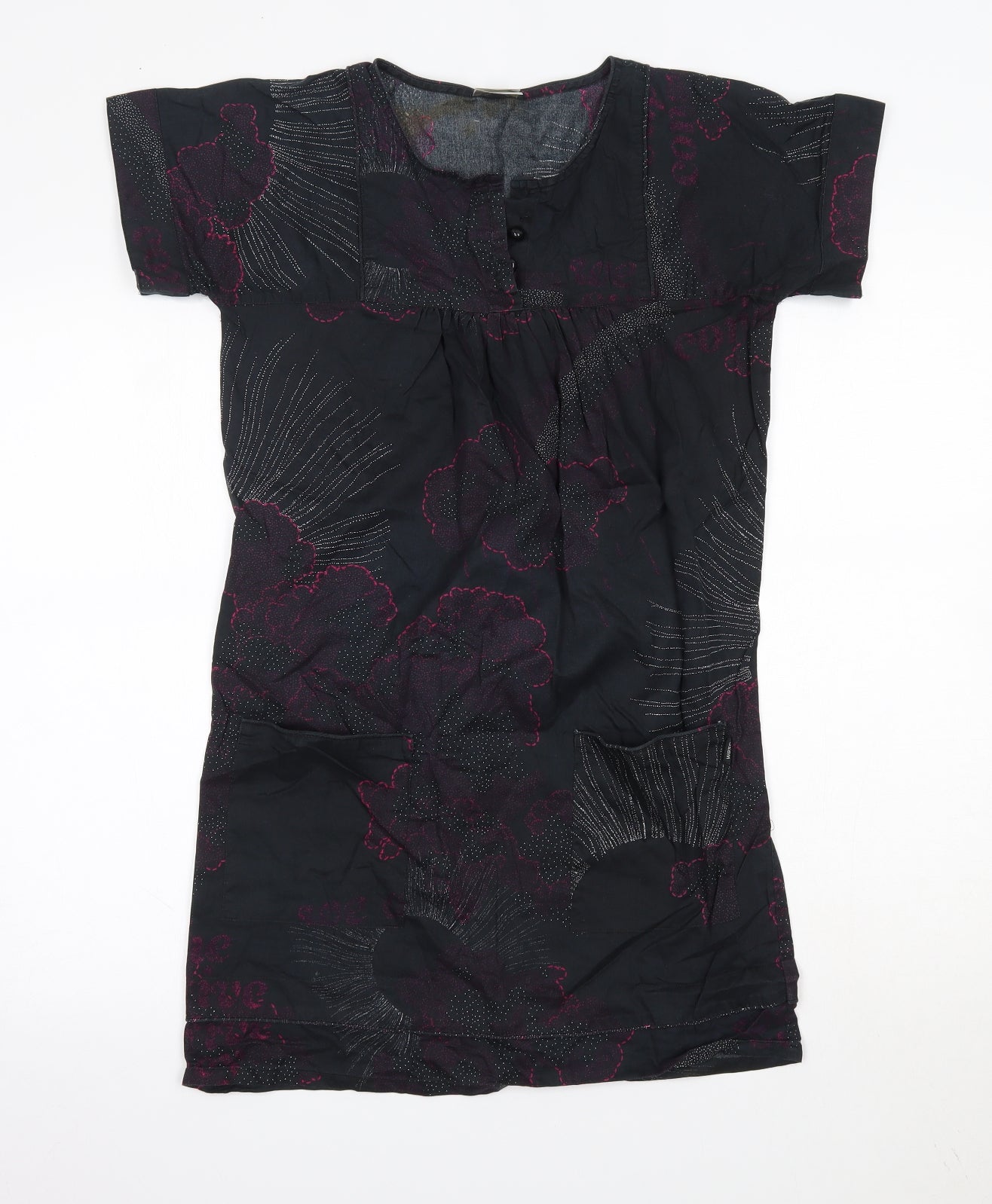 WeSC Womens Multicoloured  Cotton T-Shirt Dress  Size XS  Round Neck