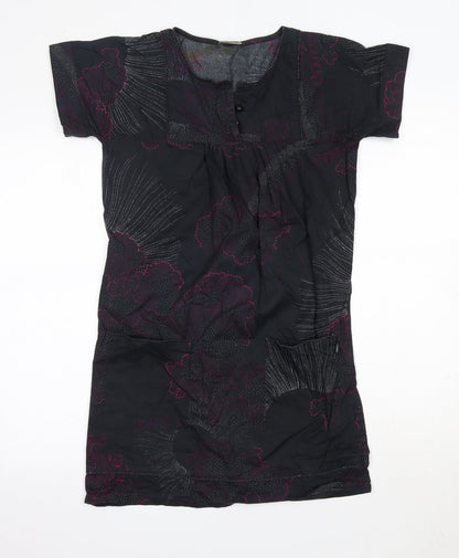 WeSC Womens Multicoloured  Cotton T-Shirt Dress  Size XS  Round Neck