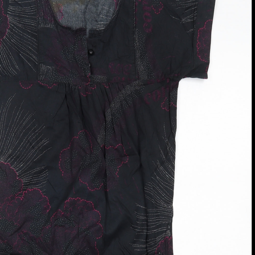 WeSC Womens Multicoloured  Cotton T-Shirt Dress  Size XS  Round Neck