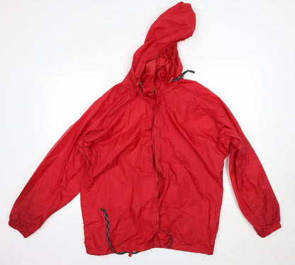 Mens UK Size S Igel Red Rain Coat
