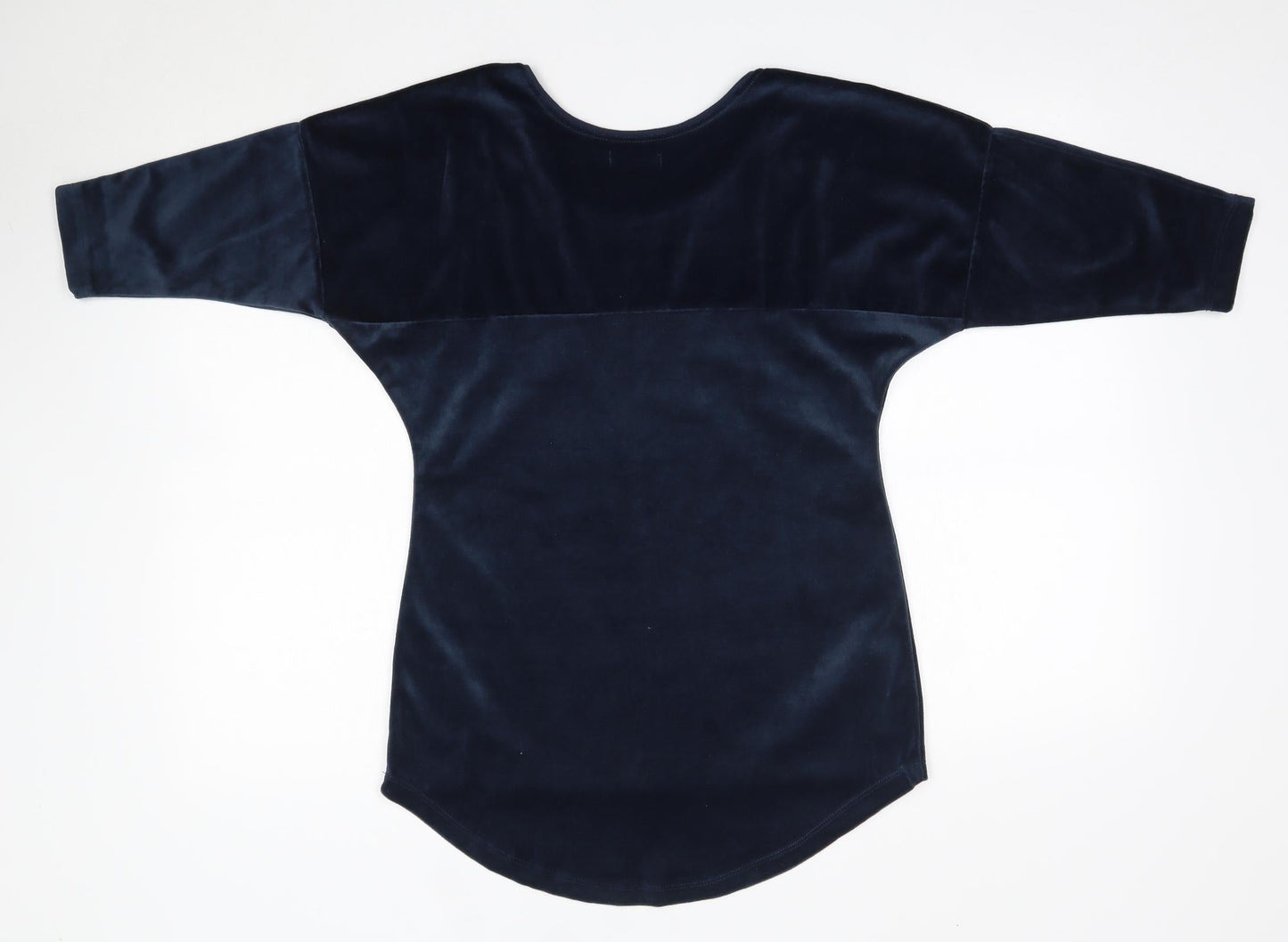 House of Fashion Womens Blue Round Neck  Polyester Pullover Jumper Size M