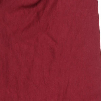 Primark Womens Red Round Neck  Polyester Pullover Jumper Size L