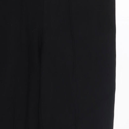 Womens UK Size 14 Matalan Regular Fit Dress Pants Black Trousers