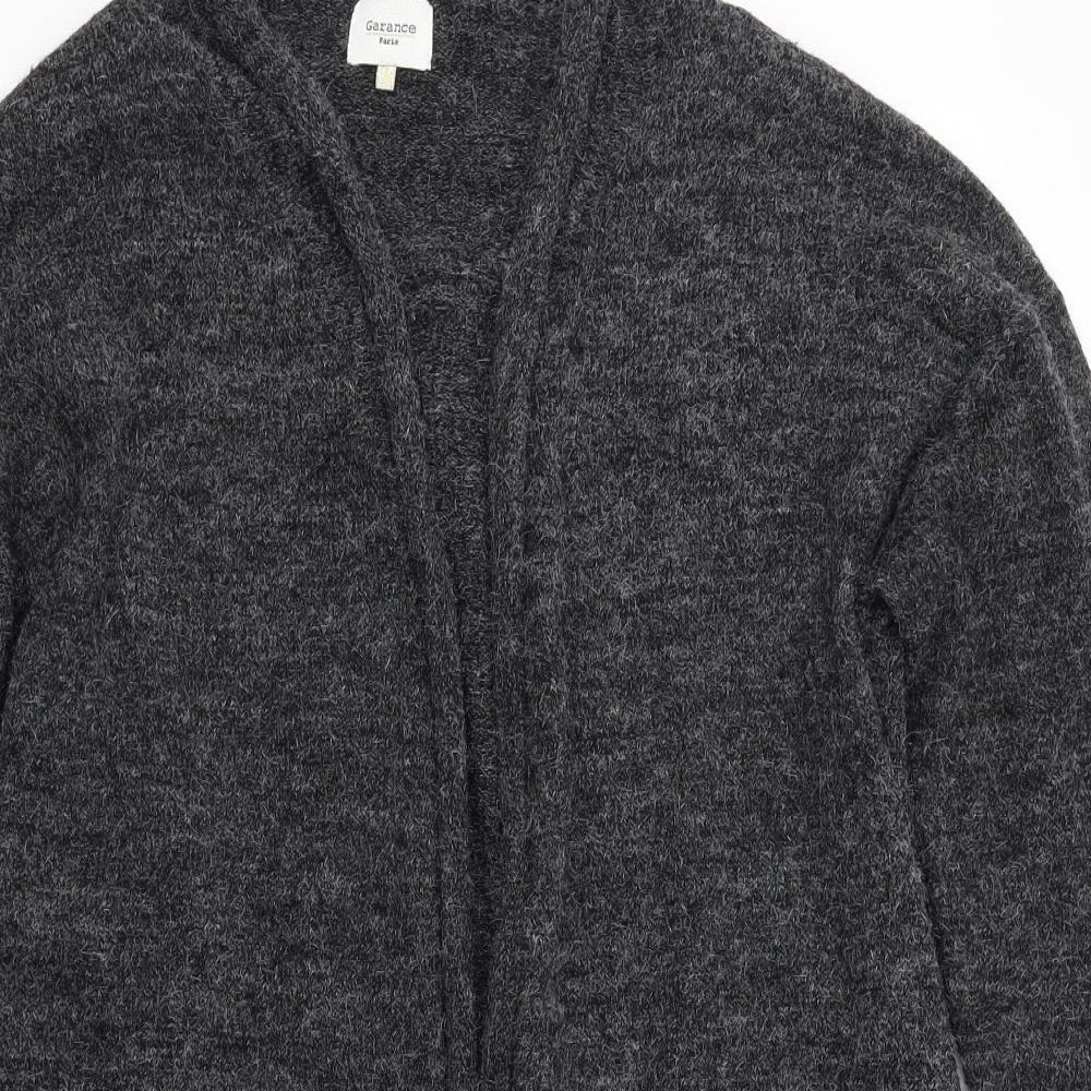 Garance Womens Grey V-Neck  Acrylic Cardigan Jumper Size S