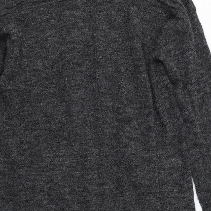 Garance Womens Grey V-Neck  Acrylic Cardigan Jumper Size S
