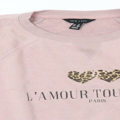 Womens UK Size 12 New Look Pink Pullover Jumper