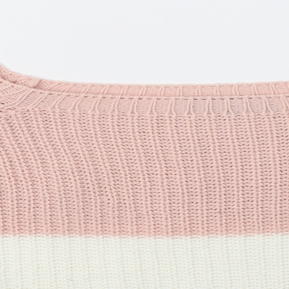 Womens UK Size M Cameo Rose Multicoloured Pullover Jumper