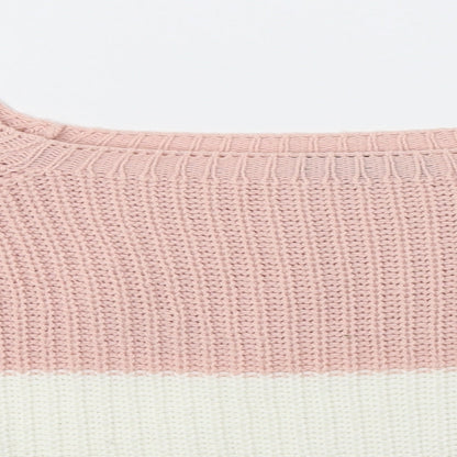 Womens UK Size M Cameo Rose Multicoloured Pullover Jumper