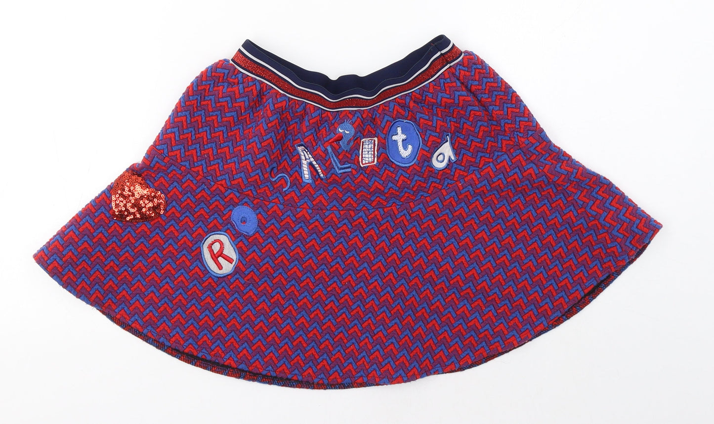 Montecid Girls Multicoloured  Polyester A-Line Skirt Size 8 Years  Regular