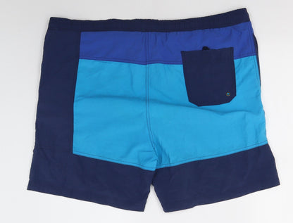 Casual Club Mens Blue  Nylon Sweat Shorts Size XL  Regular