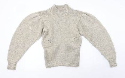 Womens UK Size S Topshop Brown Pullover Jumper