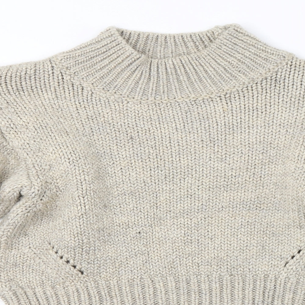 Womens UK Size S Topshop Brown Pullover Jumper