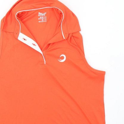 Womens UK Size M Crivit Orange Basic Tank