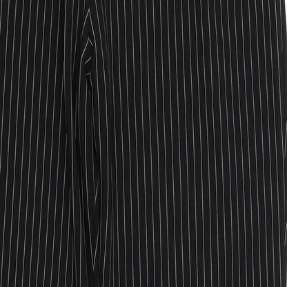 Womens UK Size 16 Preworn Regular Fit Dress Pants Black Trousers