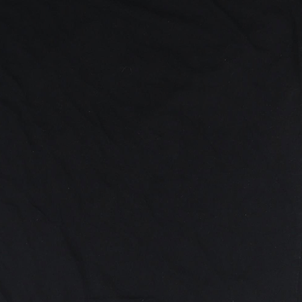 Primark Womens Black  100% Cotton Basic Blouse Size S Round Neck