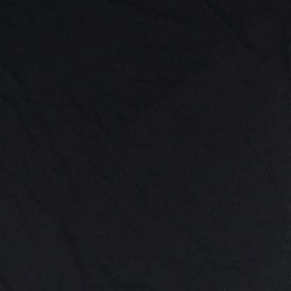 Primark Womens Black  100% Cotton Basic Blouse Size S Round Neck
