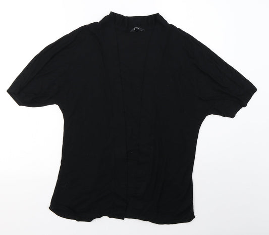 George Womens Black V-Neck  Viscose Cardigan Jumper Size M