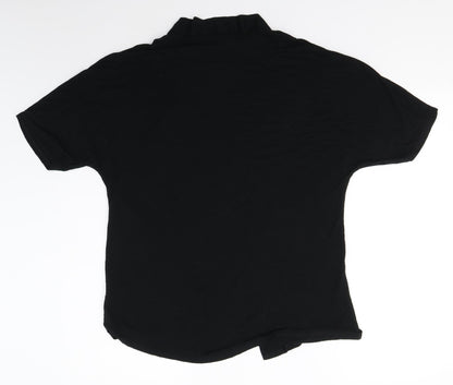 George Womens Black V-Neck  Viscose Cardigan Jumper Size M