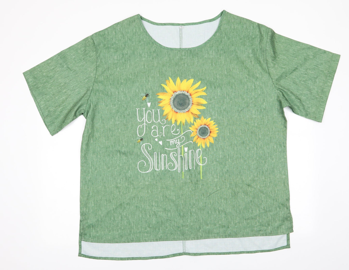 Womens UK Size  Preworn Green Basic Blouse