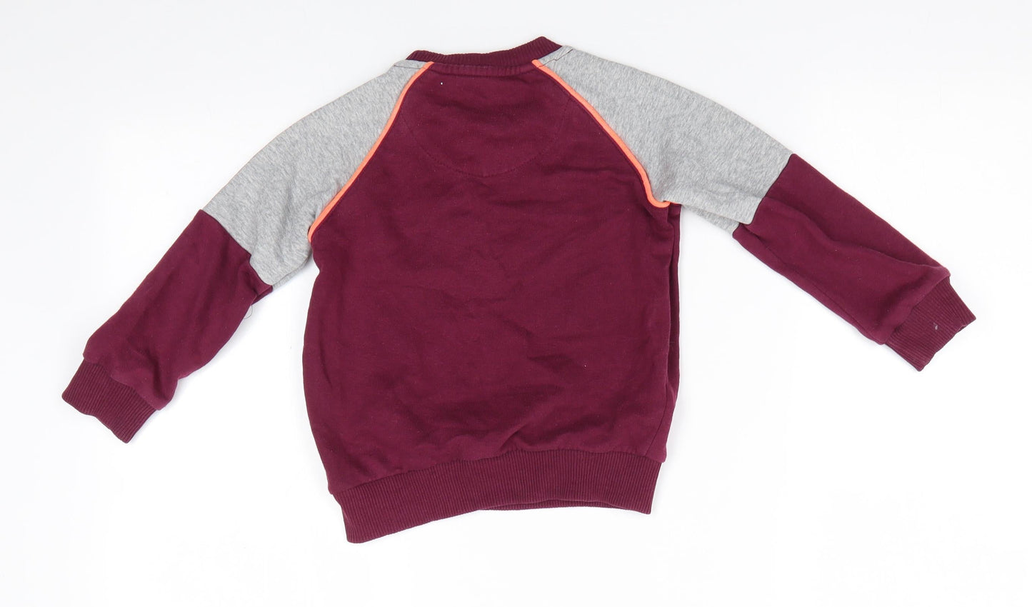 Florence and Fred Boys Purple  Cotton Pullover Sweatshirt Size 3-4 Years   - Awesome Dinasour