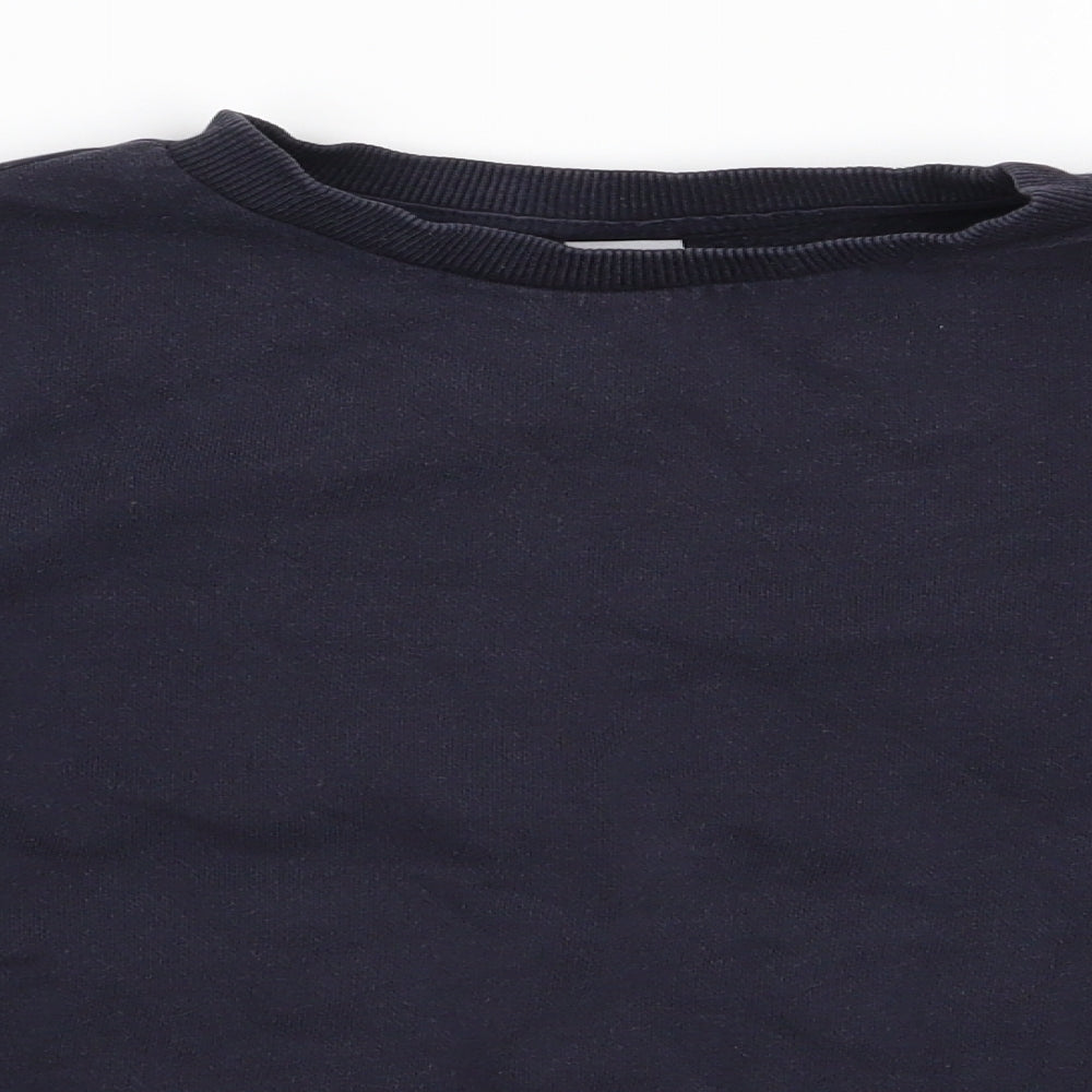 TU Boys Blue  Cotton Pullover Sweatshirt Size 7 Years   - School Sweatshirt