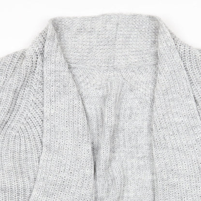 Womens UK Size  Preworn Silver Cardigan Jumper