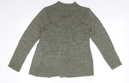 Womens UK Size S BM Green Cardigan Jumper
