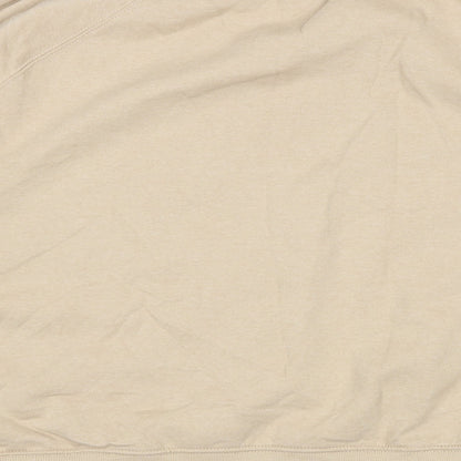 H&M Womens Beige  Cotton Pullover Sweatshirt Size XL