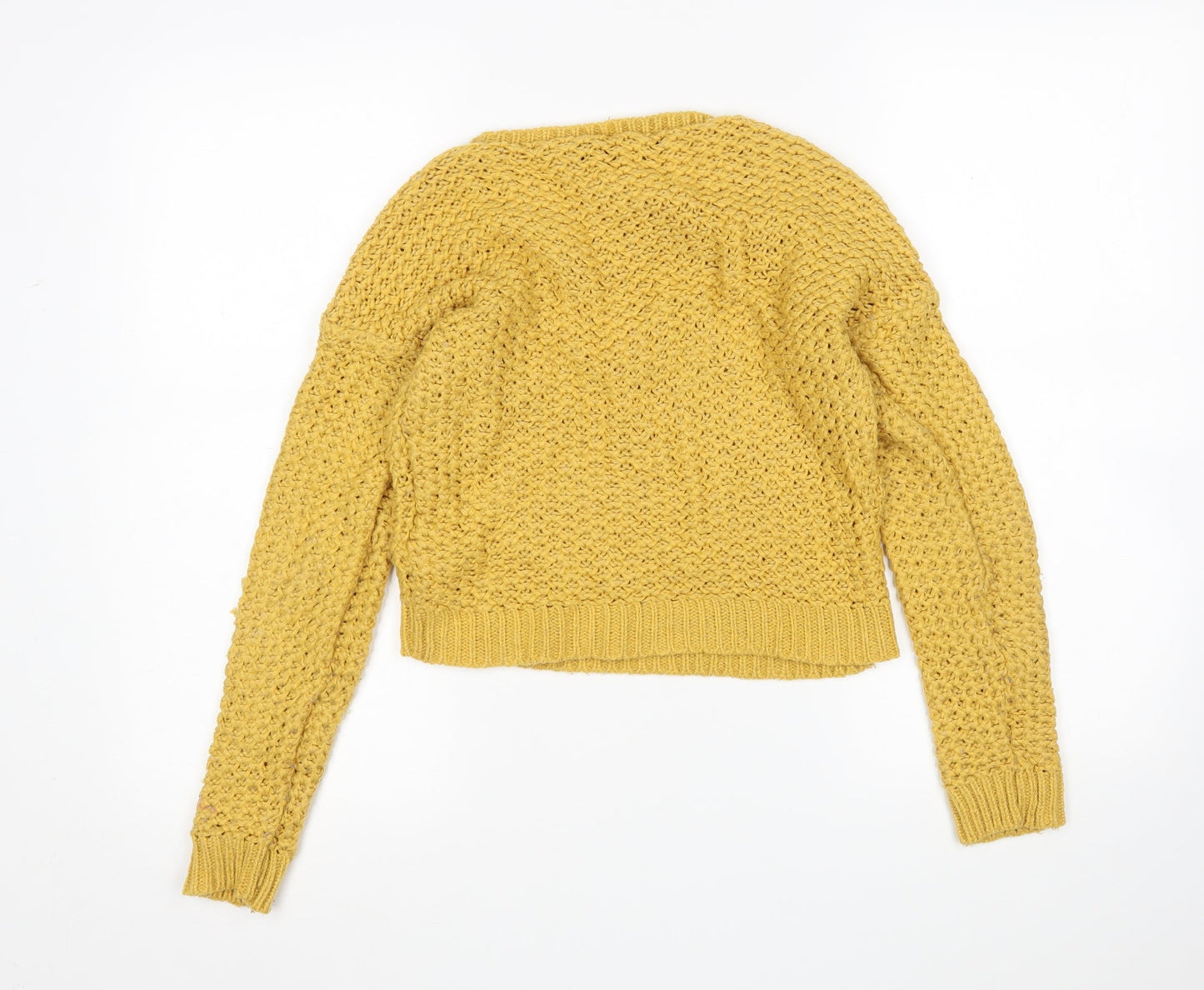 Womens UK Size 6 New Look Yellow Pullover Jumper
