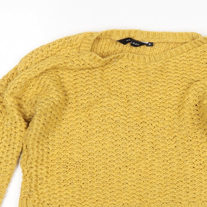 Womens UK Size 6 New Look Yellow Pullover Jumper