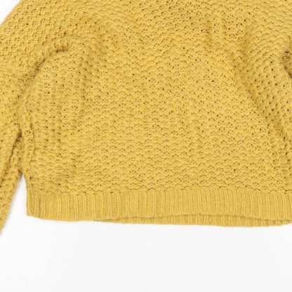Womens UK Size 6 New Look Yellow Pullover Jumper