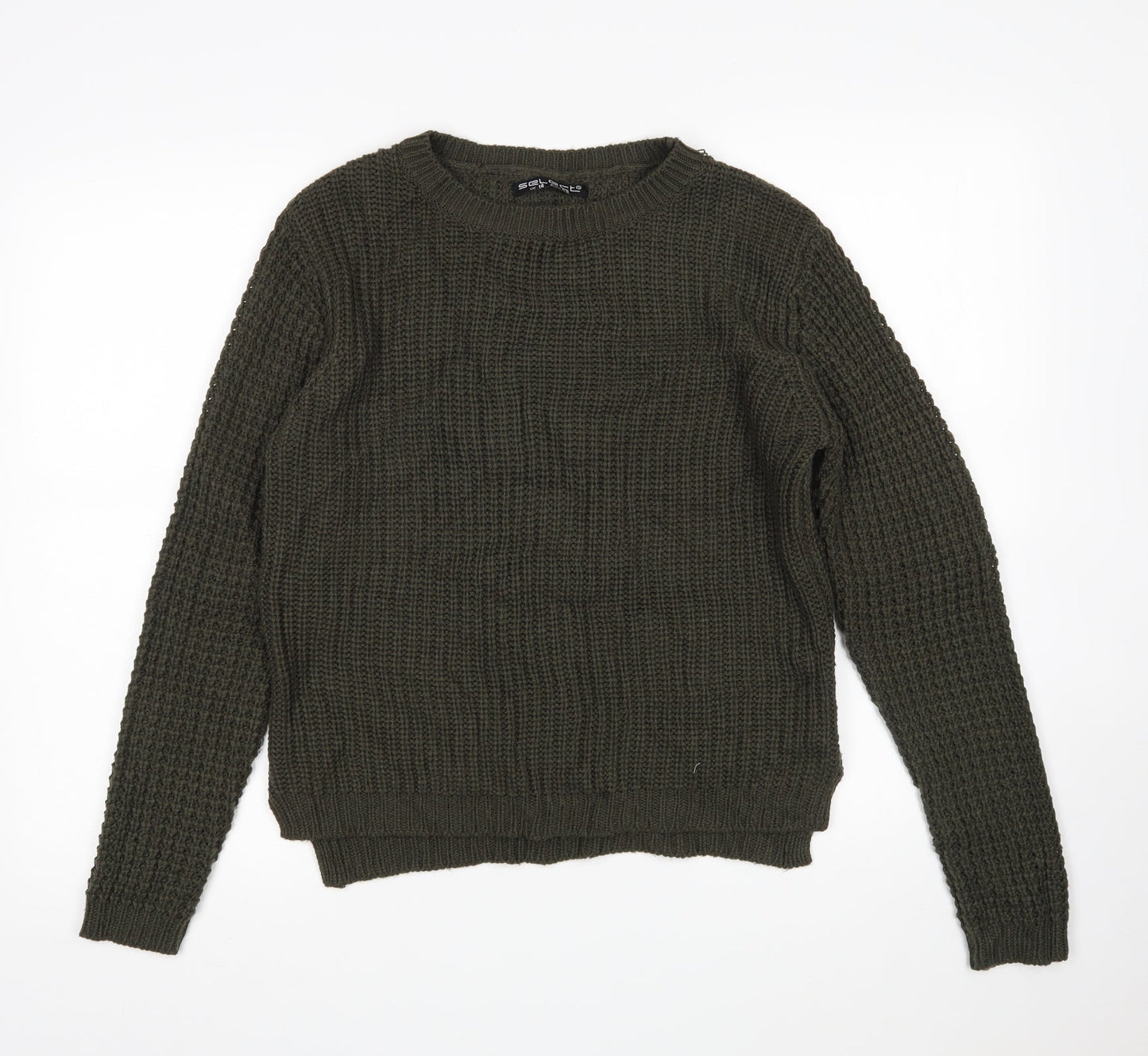 Womens UK Size 14 Select Green Pullover Jumper