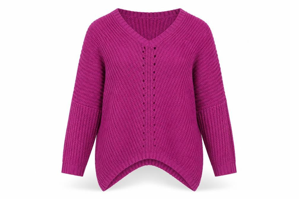 Womens UK Size 12 South Purple Pullover Jumper