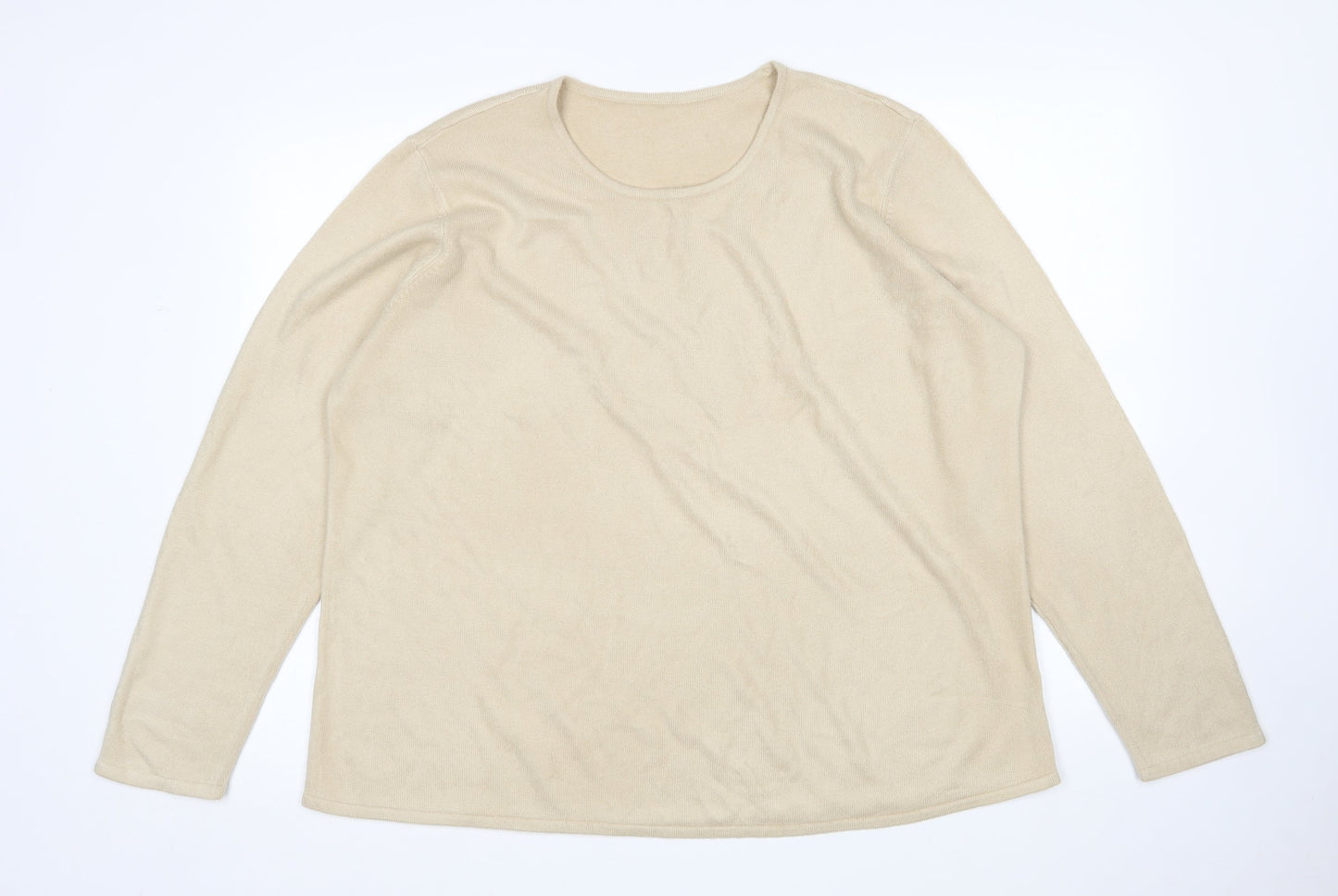 Womens UK Size XL Preworn Beige Pullover Jumper