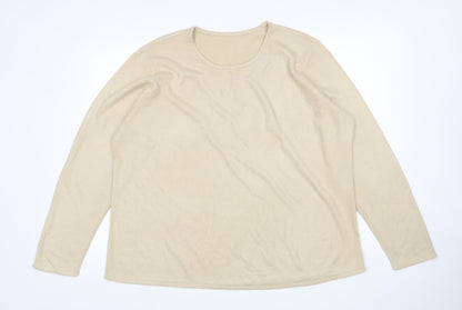 Womens UK Size XL Preworn Beige Pullover Jumper