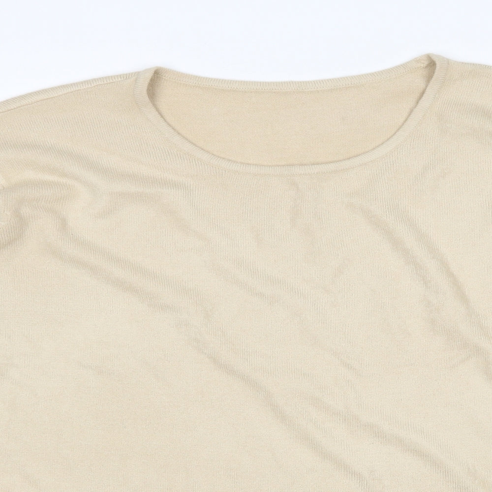 Womens UK Size XL Preworn Beige Pullover Jumper