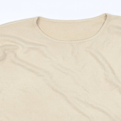 Womens UK Size XL Preworn Beige Pullover Jumper
