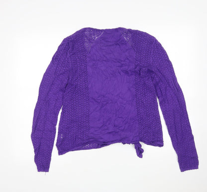 Womens UK Size M BM Purple Cardigan Jumper