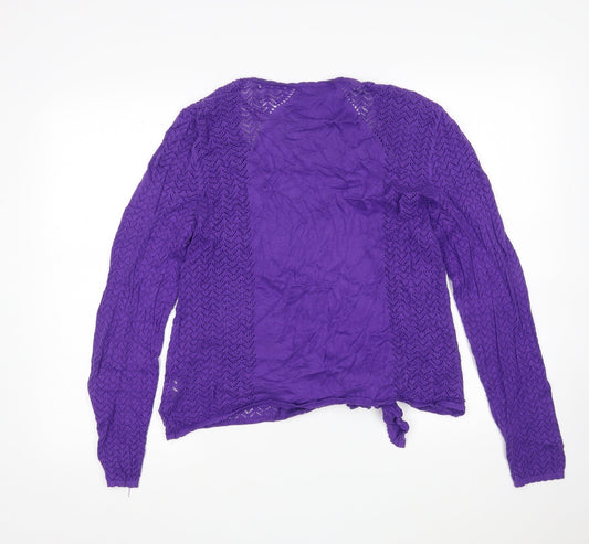 Womens UK Size M BM Purple Cardigan Jumper