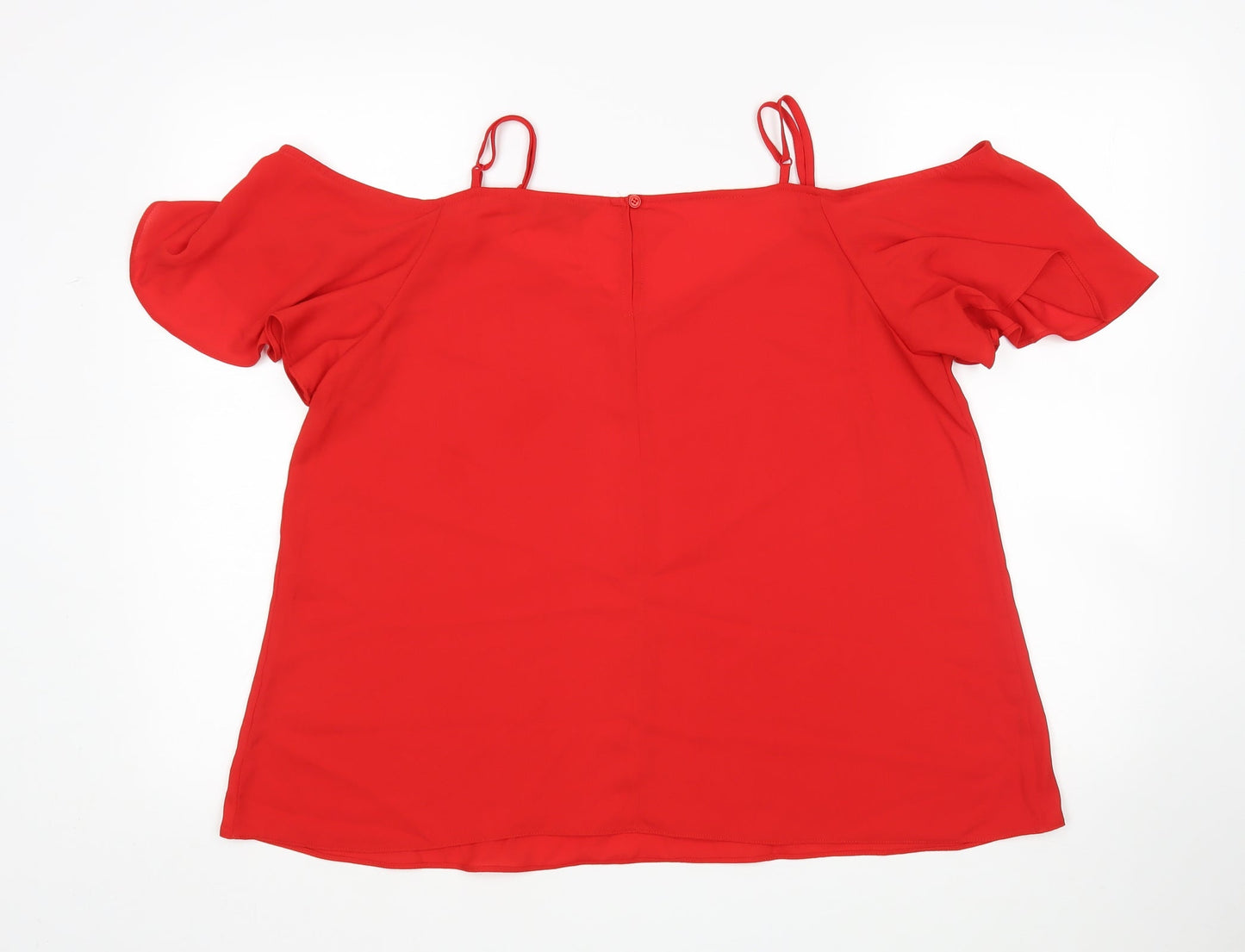 Womens UK Size 16 Peacocks Red Basic Blouse