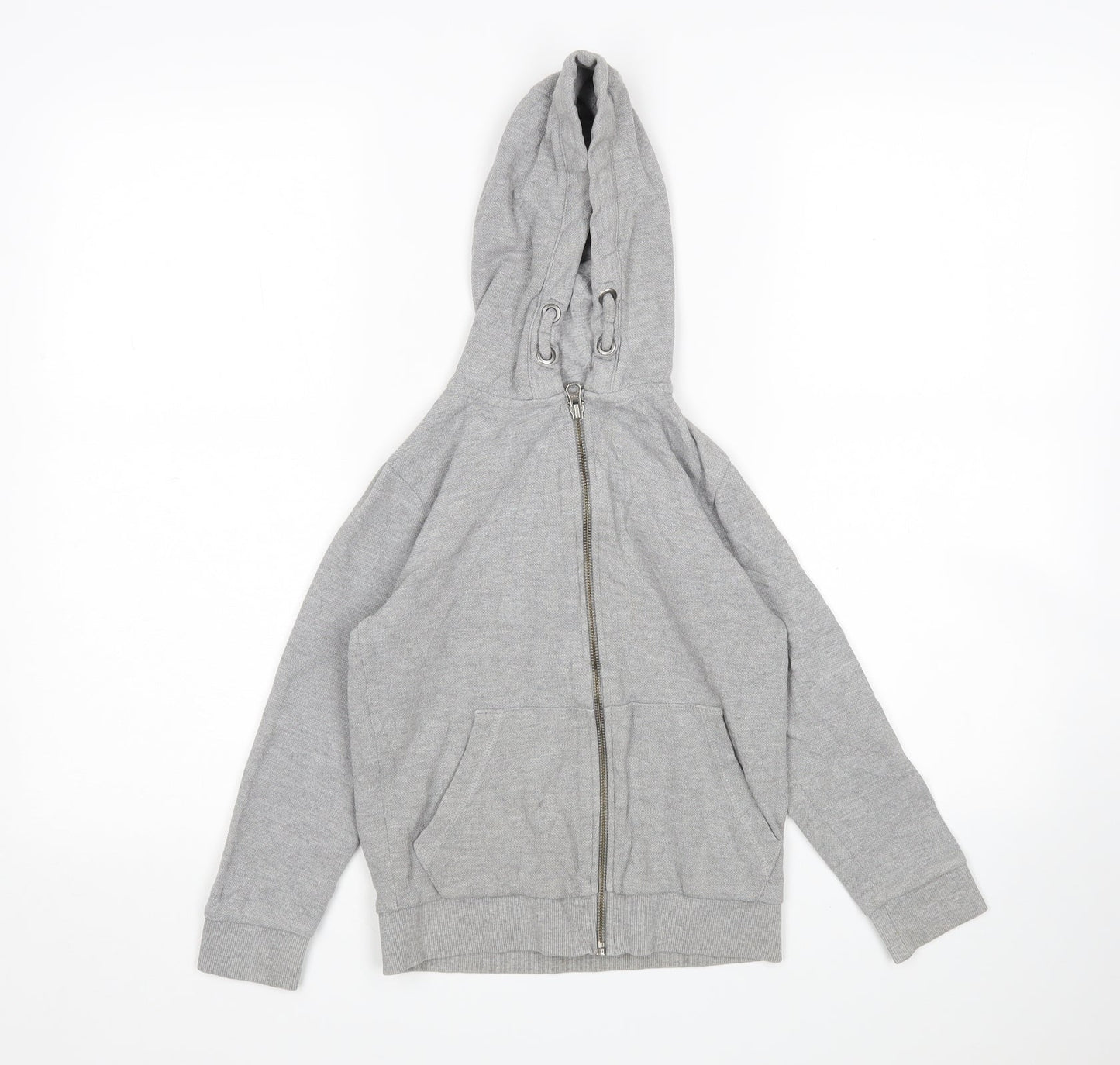 TU Boys Grey  Cotton Full Zip Hoodie Size 7 Years