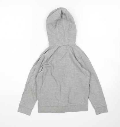 TU Boys Grey  Cotton Full Zip Hoodie Size 7 Years