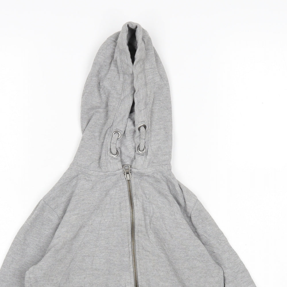 TU Boys Grey  Cotton Full Zip Hoodie Size 7 Years