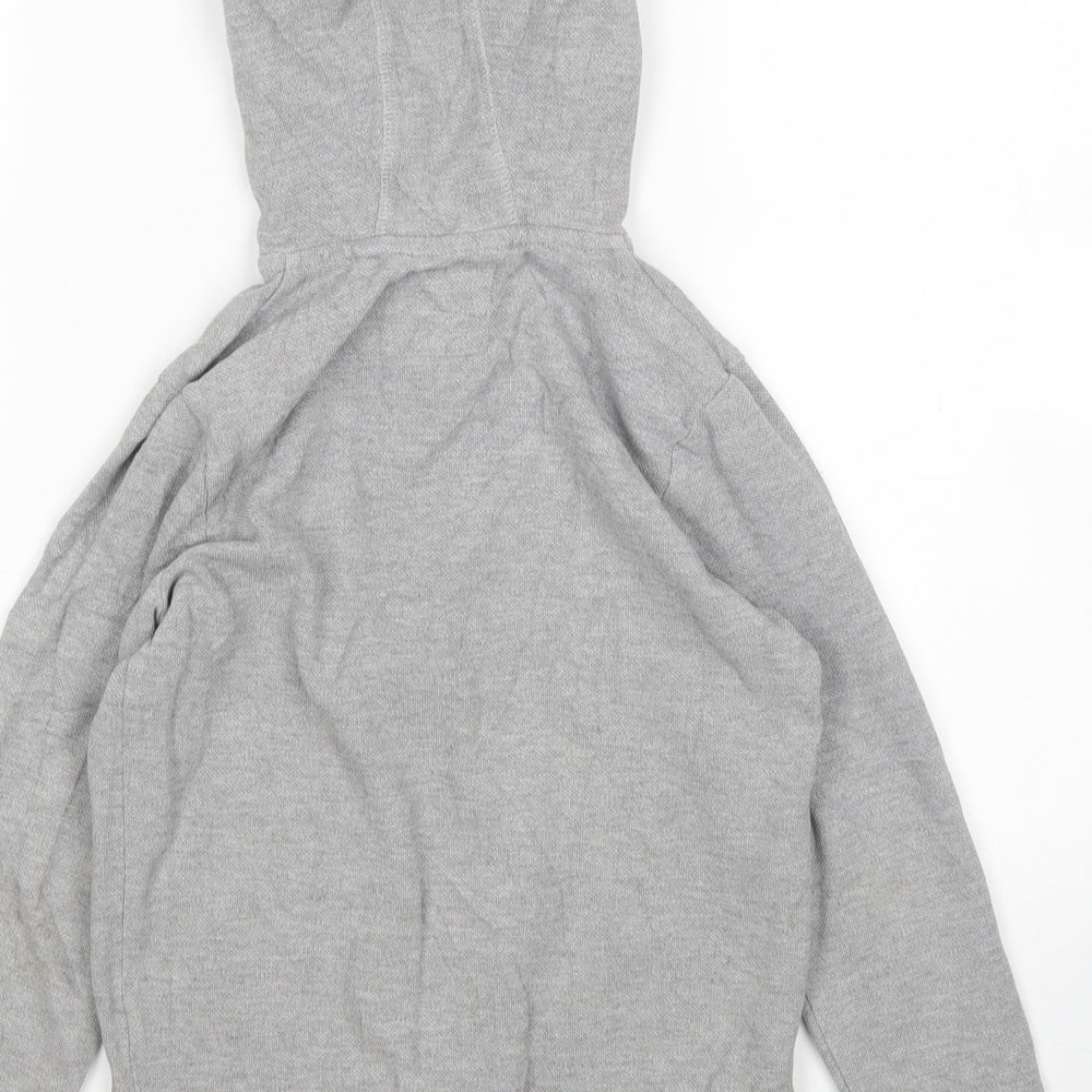 TU Boys Grey  Cotton Full Zip Hoodie Size 7 Years