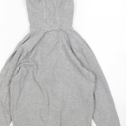 TU Boys Grey  Cotton Full Zip Hoodie Size 7 Years