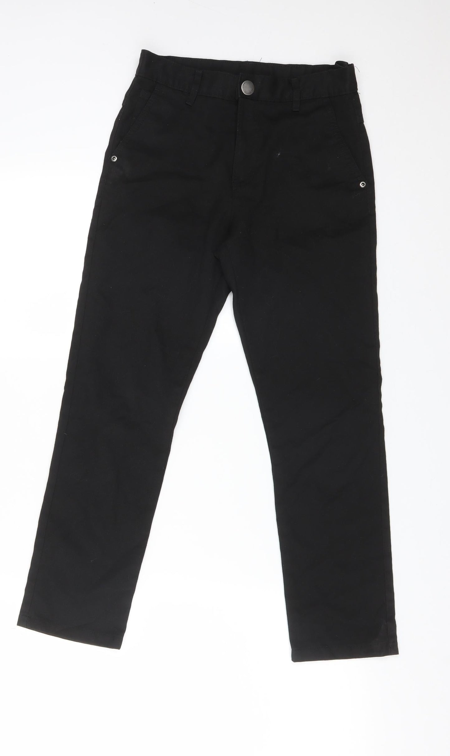 NEXT Girls Black  Polyester Straight Jeans Size 11 Years  Slim  - SCHOOL