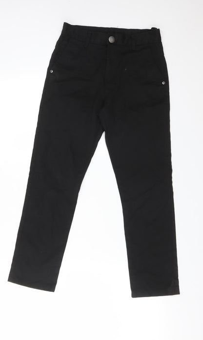 NEXT Girls Black  Polyester Straight Jeans Size 11 Years  Slim  - SCHOOL
