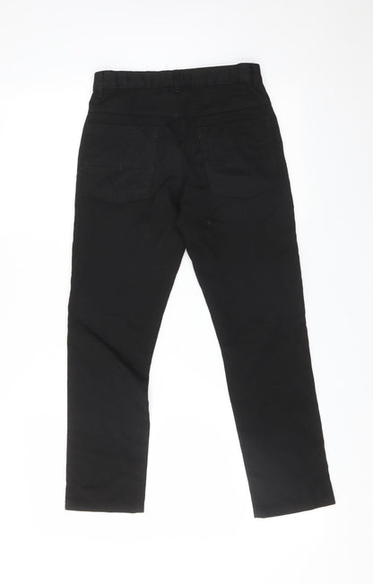 NEXT Girls Black  Polyester Straight Jeans Size 11 Years  Slim  - SCHOOL