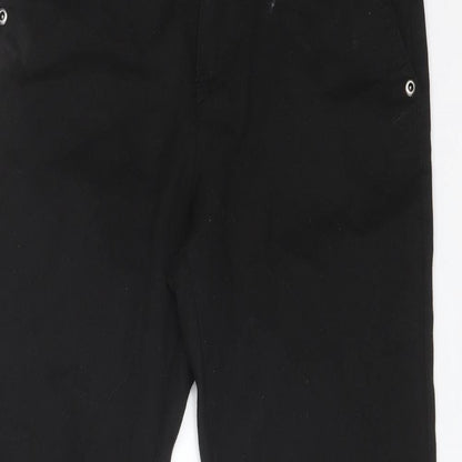 NEXT Girls Black  Polyester Straight Jeans Size 11 Years  Slim  - SCHOOL