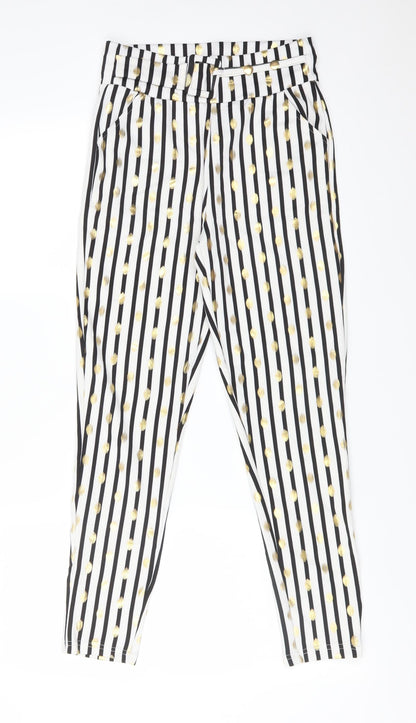 Womens UK Size M Preworn Regular Fit  Multicoloured Trousers